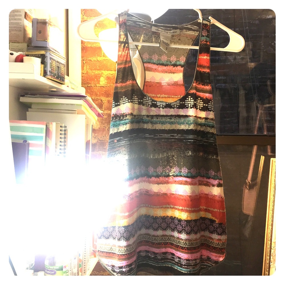American rag colorful summer hi-lo tank